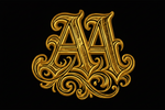Ancient Art Clothing Logo- Gold